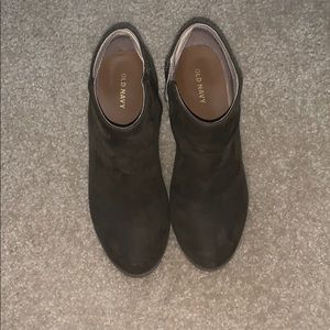 old navy army green booties